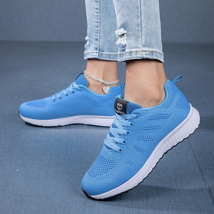 Damen leichte, atmungsaktive Sneaker für Alltag & Freizeit mit gepolsterter Sohle, ideal für Spaziergänge.