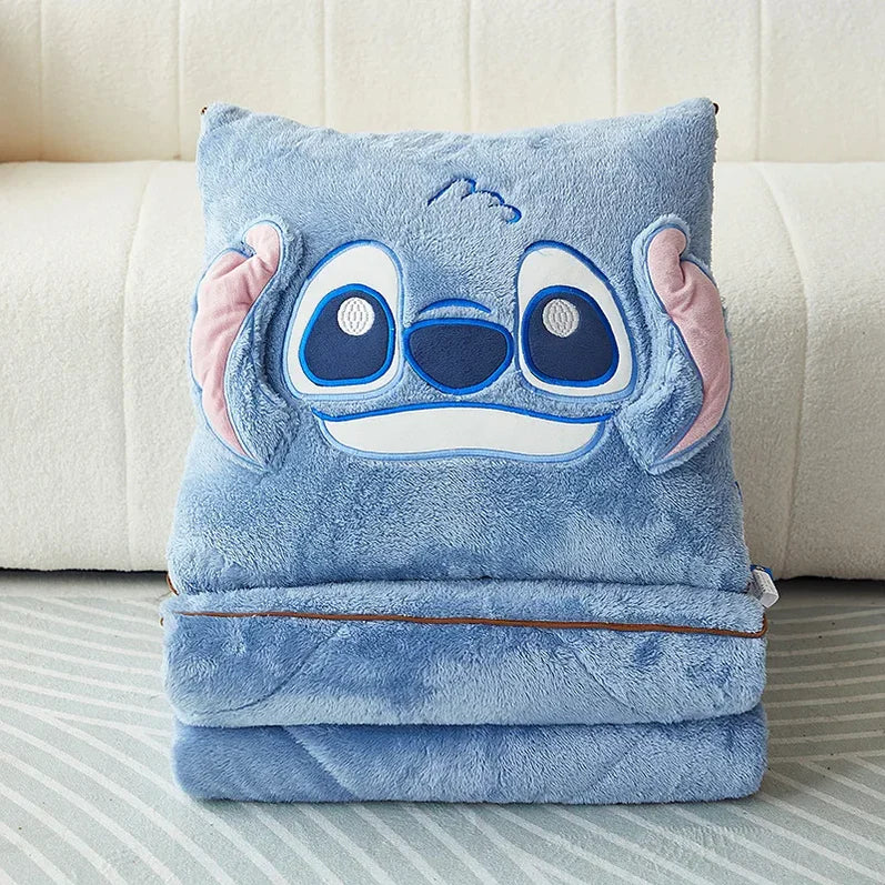 Gemütliche 2-in-1 Decke & Kissen für Zuhause & Reisen. Weiche Kuscheldecke mit praktischer Faltfunktion.