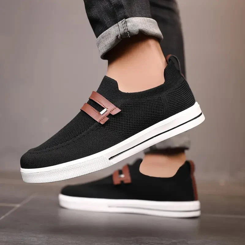 Bequemer & leichter Herren Slip-On Sneaker, schnürlos, perfekt für Frühling/Sommer.
