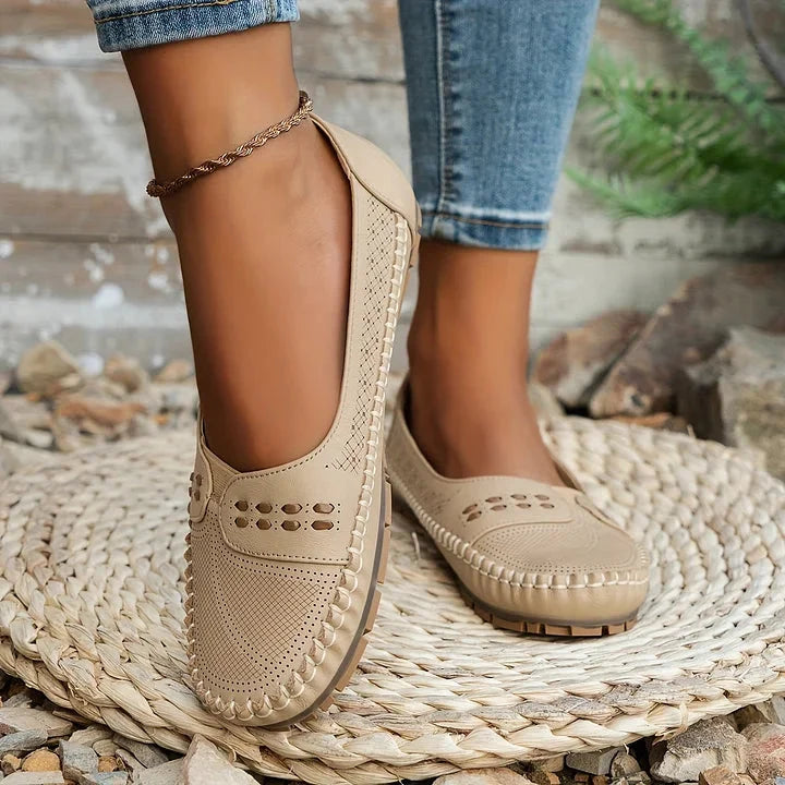 Atmungsaktive rosa Damen Loafer: Leichte und bequeme Halbschuhe für den Sommer.