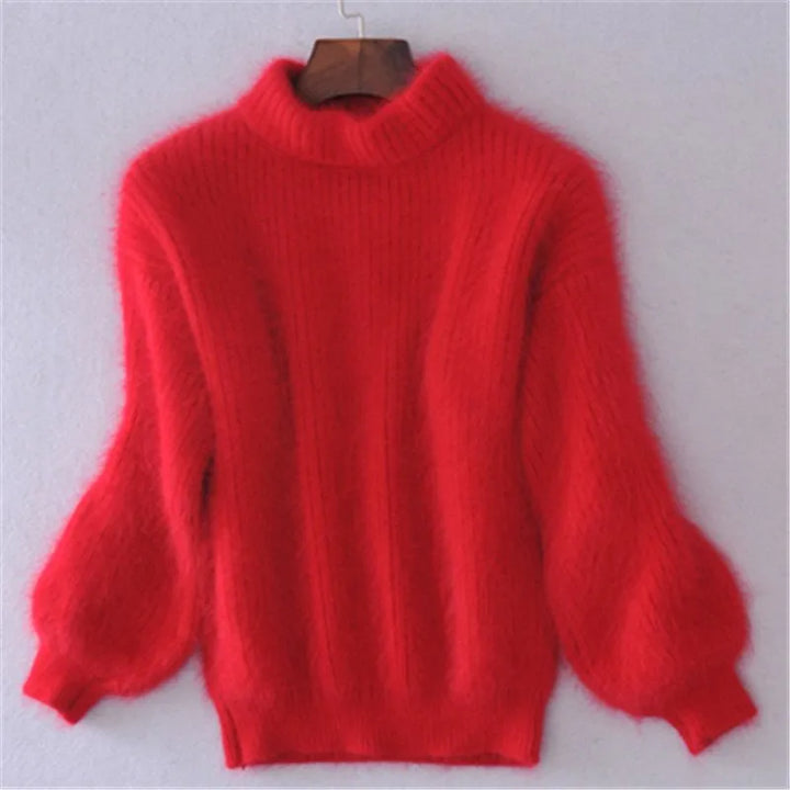 Komfortabler Damen Strickpullover, ideal für den Winter. Lässiges und zugleich elegantes Oberteil für Frauen.