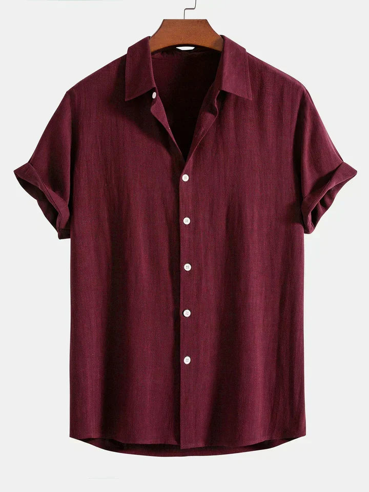 Herren Freizeits-Zweiteiler: Modisches Langarmhemd & bequeme Hose für einen zeitlosen Look.