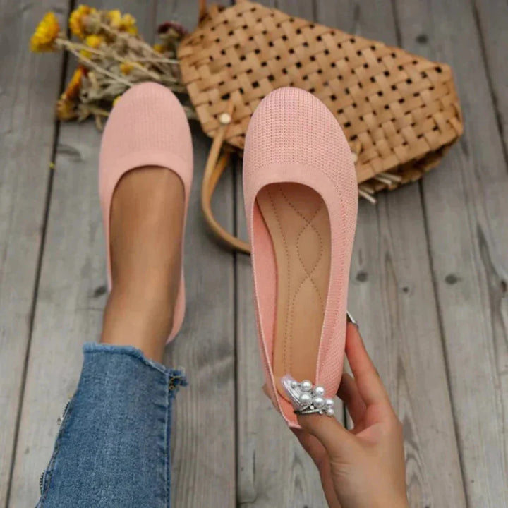 Gelenkschonende orthopädische Damen Sommerschuhe, leichte Slip-on Freizeitschuhe für schmerzfreies Gehen und Wohlbefinden.