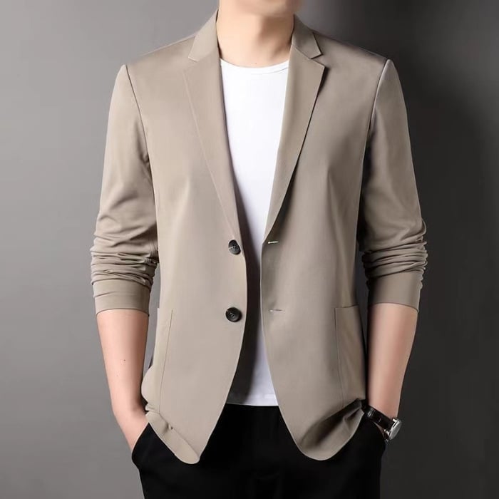 Moderner Herren Slim Fit Blazer, elegantes Sakko für Business, Bürokleidung und gehobene Freizeitmode.