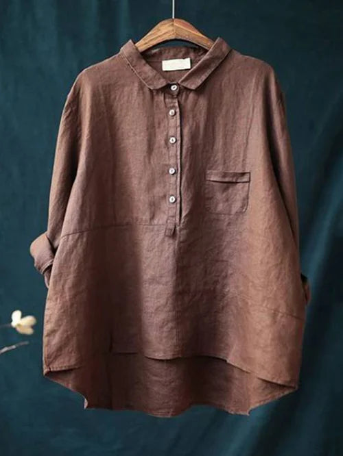 Stilvolle Damen Vintage Bluse, perfekt für sommerliche Freizeit-Looks und elegante Outfits.