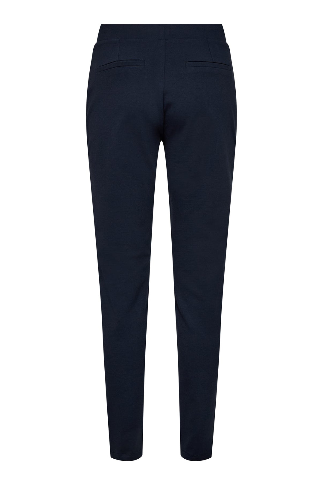 Damen Freizeithose: Elastikbund, gerades Bein, Seitentaschen, Gesäßtaschen. Modern & bequem.