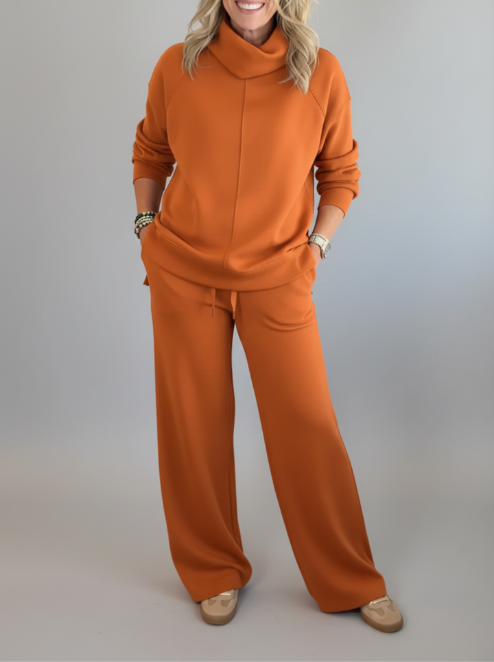 Minimalistisches Damen Set, zweiteilig, vielseitig und komfortabel für jeden Anlass.