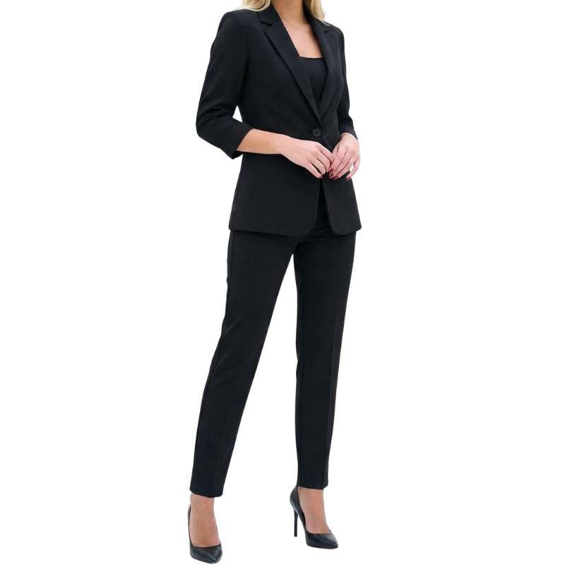 Elegantes Damen Blazer- und Hose-Set, Zweiteiler für Business & Freizeit. Klassischer Hosenanzug für Frauen.