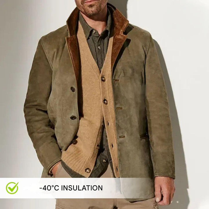 Herbstliches Herren Sakko Leandro mit rustikalem Charme, ideal für den eleganten Business-Look.