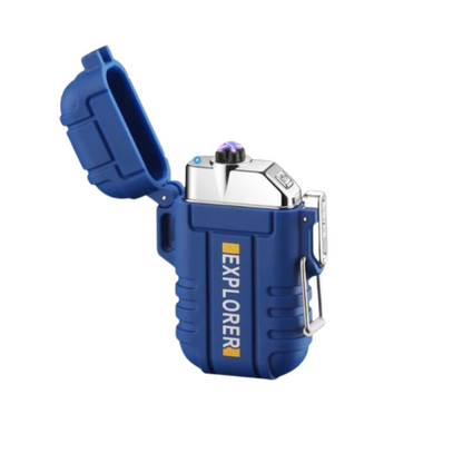 Wasserdichtes USB Feuerzeug, elektrisch & windfest. Robustes Design für Outdoor & Notfall.