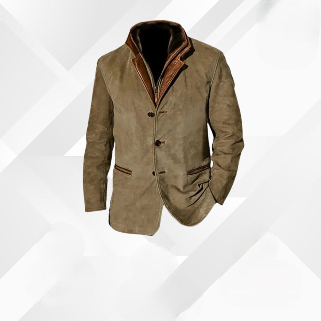 Elegantes Herren Herbst-Sakko Leandro in Braun, vielseitige Männerbekleidung für Business & Freizeit.