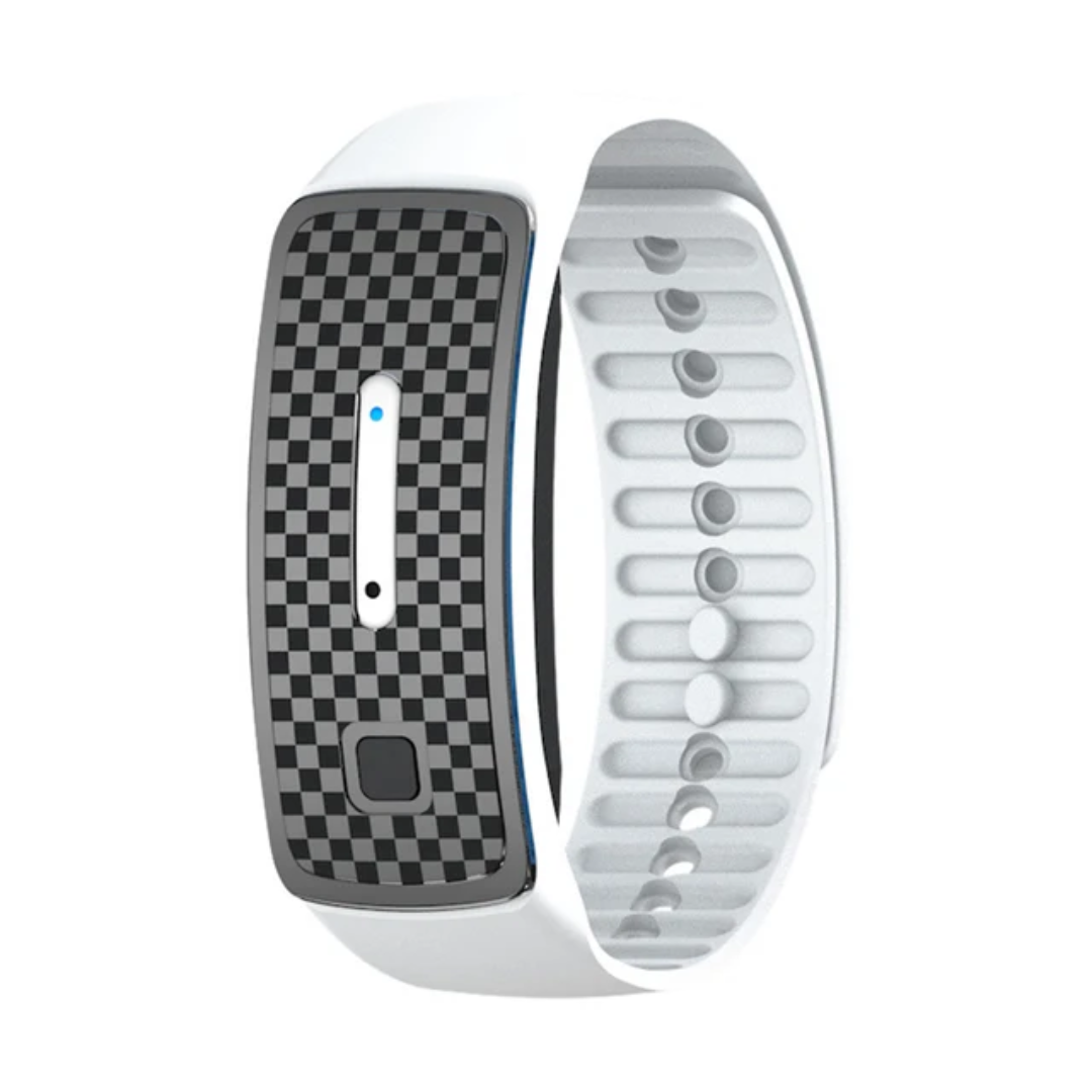 Ultraschall-Armband gegen Mücken in stylischer Verpackung, perfektes Gadget für den Sommer.