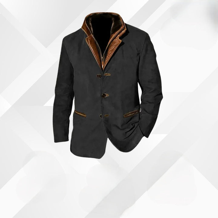 Elegante Herbstjacke Leandro für Herren, vielseitig für Business und Casual Outfits.