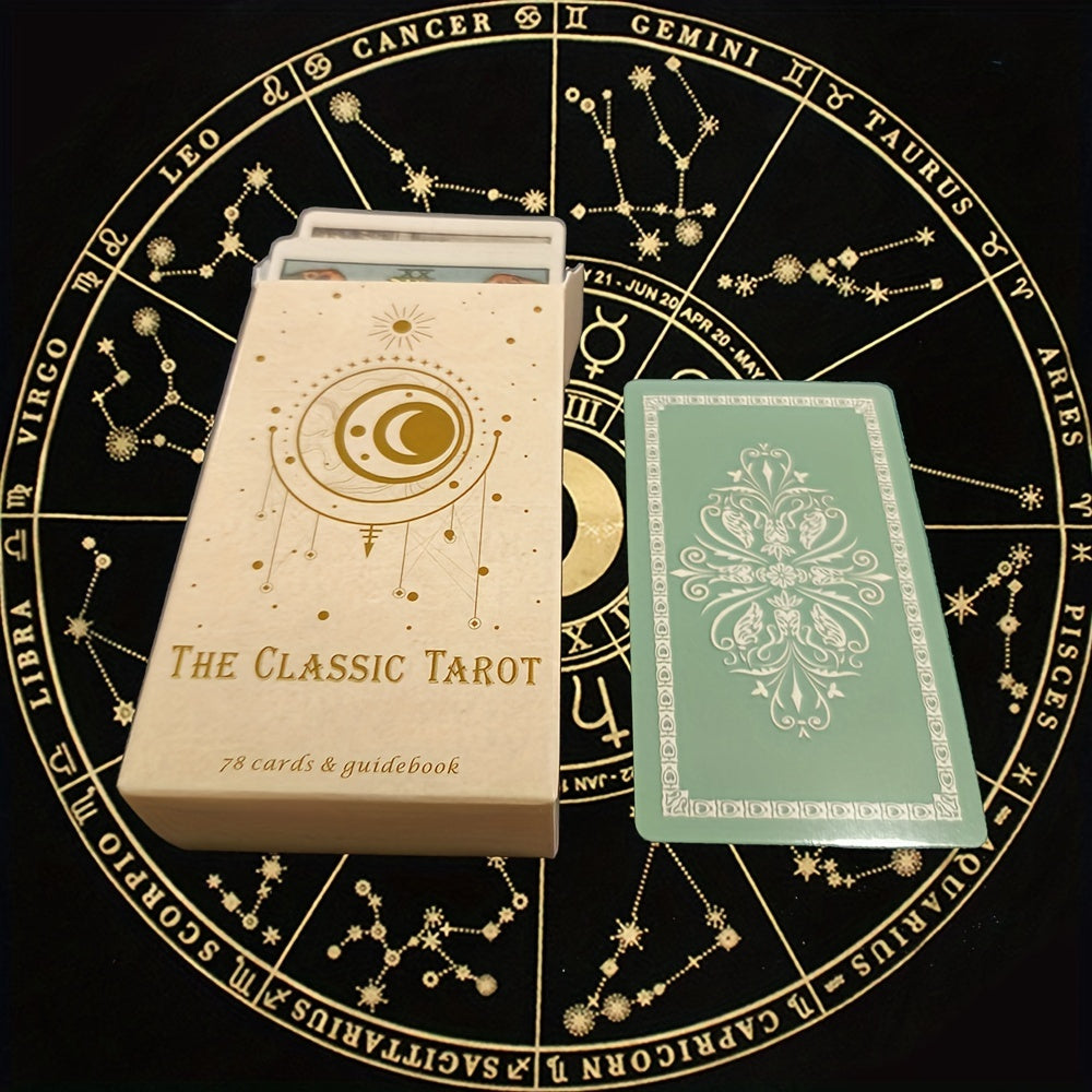 Elegantes klassisches Tarotkartenset (78 Karten) in hochwertiger Box. Perfektes Geschenk für Esoterik & Spiritualität.