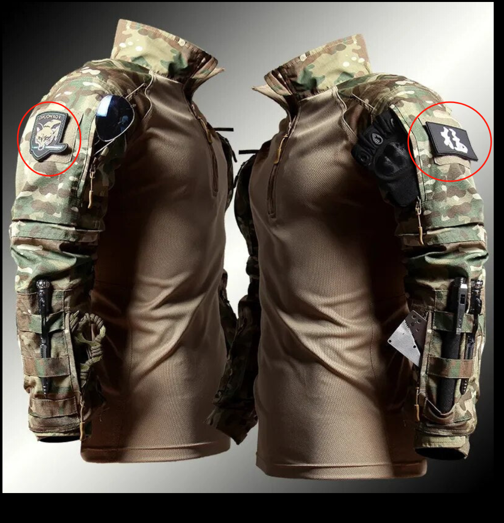 Seitliche Ansicht der taktischen Herren Cargo-Hose mit Taschen und Knieschutz für Outdoor & Sport.