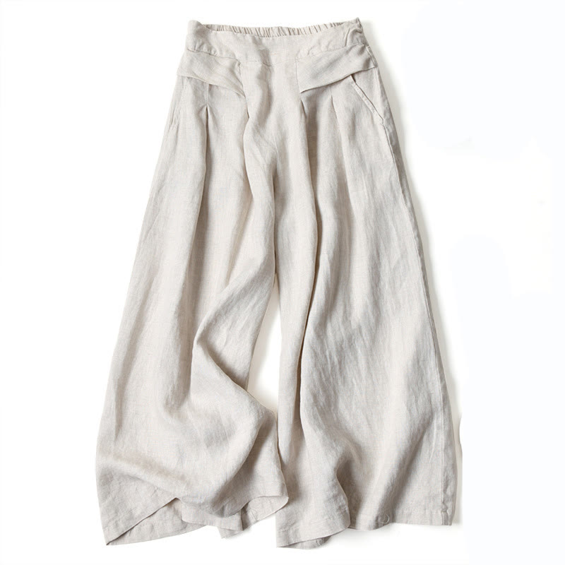Moderne Damen Herbsthose, weites Bein, hoher elastischer Bund. Super bequem & stilvoll für jeden Tag.