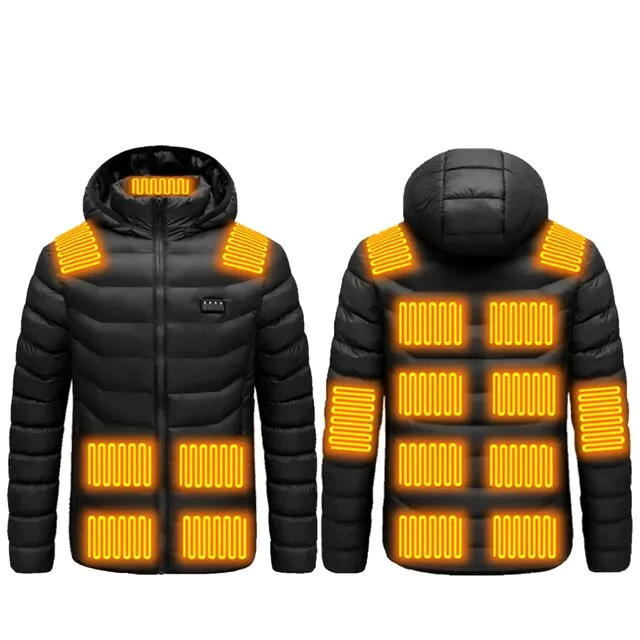 Leichter und warmer Herren Heizmantel; ideal als Schichtkleidung im Winter.