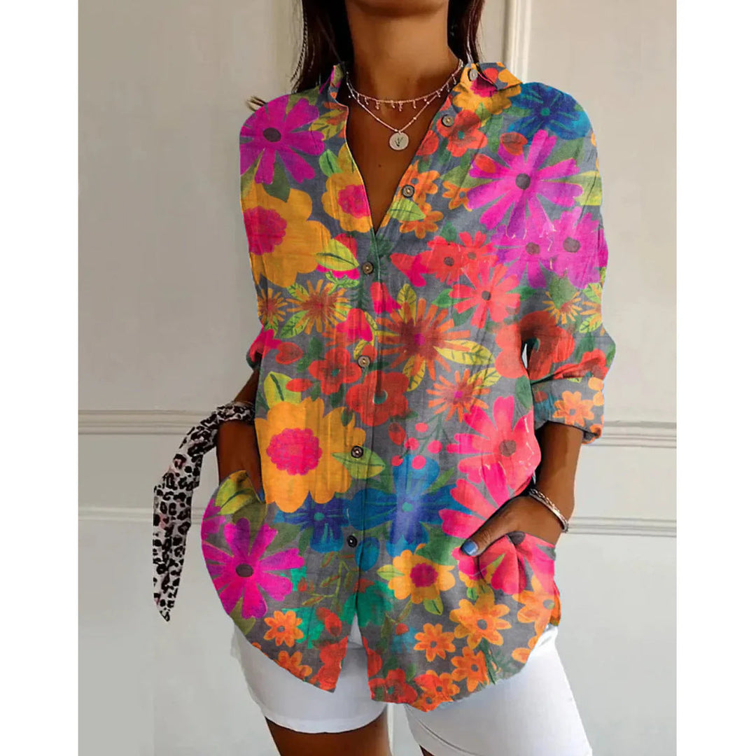 Modische Printbluse für Damen, perfekt für Arbeit, Freizeit & besondere Anlässe, sehr anpassungsfähig.