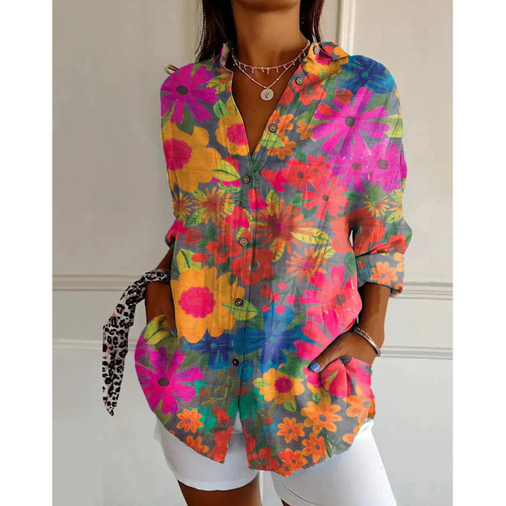 Modische Printbluse für Damen, perfekt für Arbeit, Freizeit & besondere Anlässe, sehr anpassungsfähig.