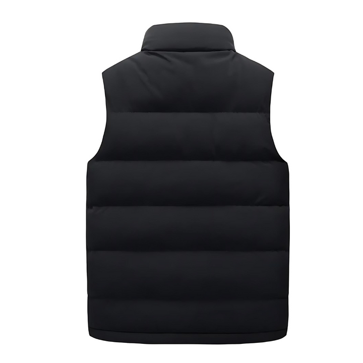 Moderne rote Herren Steppweste, leicht & komfortabel, die perfekte Allrounder-Outdoorweste für Herren.