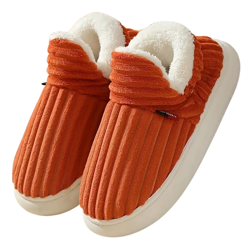 Flauschige Damen Plüsch-Hausschuhe, super bequem und warm, perfekt als Winterpantoffeln für Frauen.