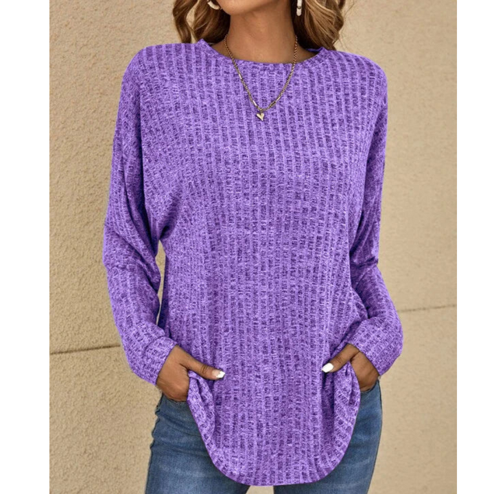 Kuscheliger Damen Pullover in Schwarz. Eleganter Langarm Sweater für kalte Tage. Perfekte Freizeitkleidung Damen.