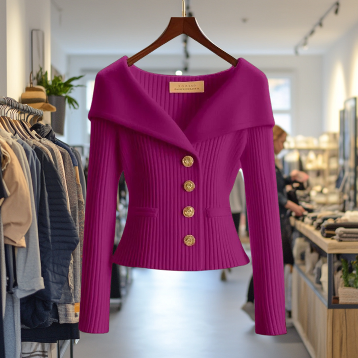 Vielseitiger Damen Strickcardigan, warm und luxuriös. Elegantes Oberteil, unverzichtbar für Wintermode.