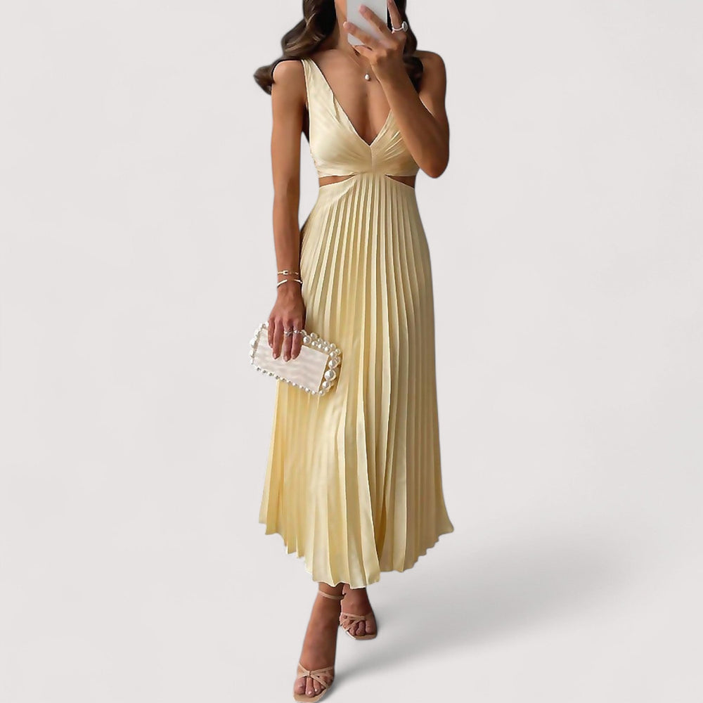Atmungsaktives, langes Damen Maxikleid für hohen Tragekomfort im Sommer.