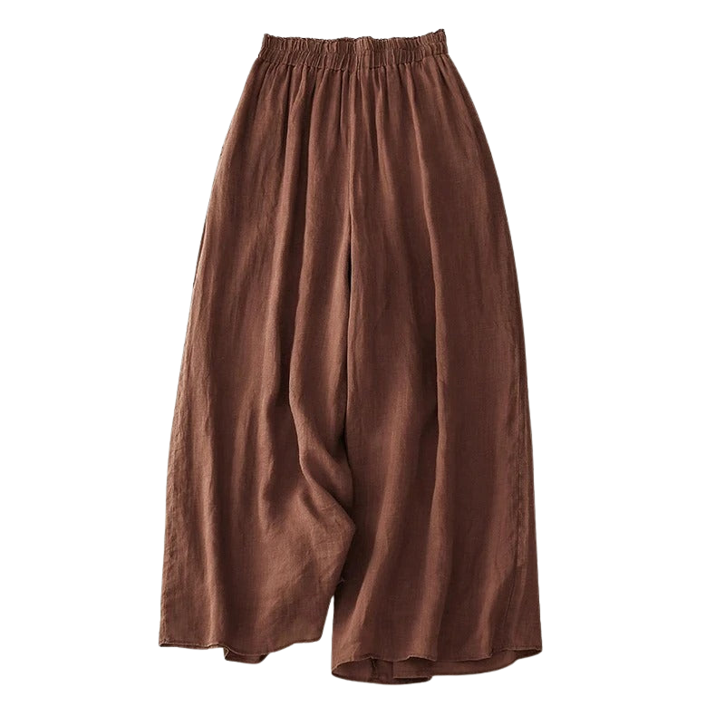 Damen Leinenhose mit geradem Bein, leicht & bequem für Frühling/Sommer.