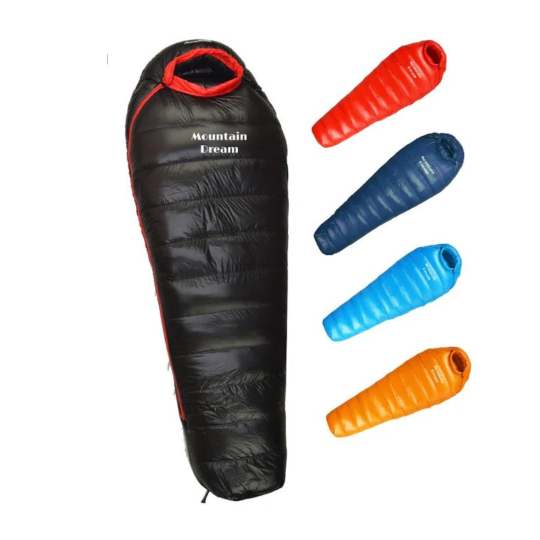 Unisex Winterschlafsack für Camping & Outdoor. Warm, leicht & wetterfest. Ideal für Kälte, Trekking & Reise.