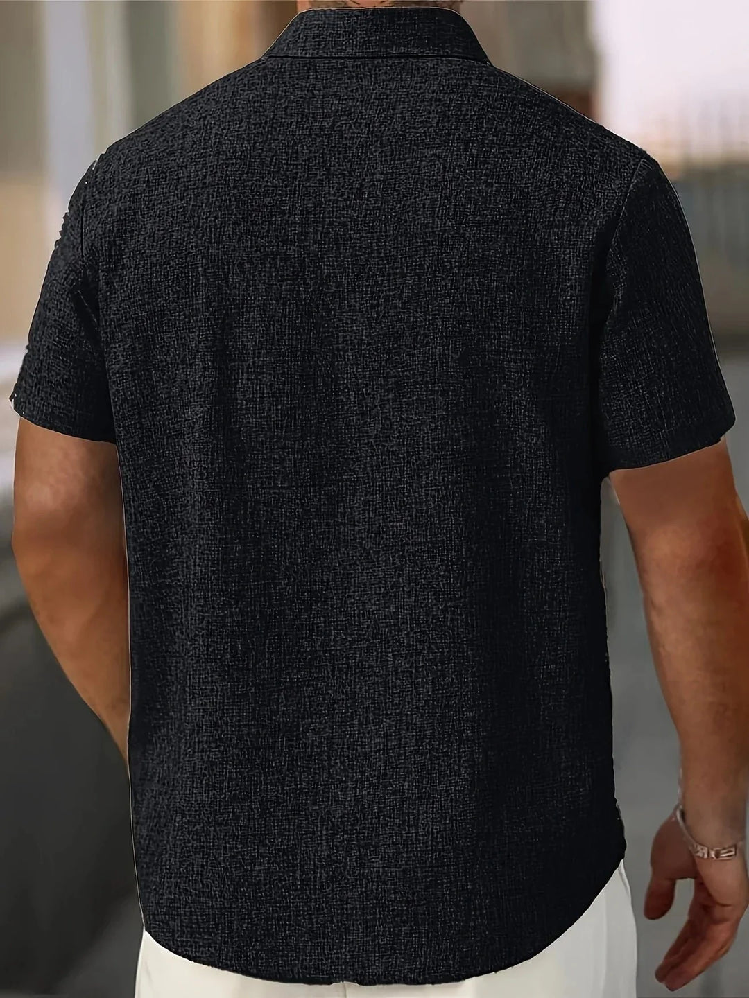 Basic Herren Kurzarmhemd, atmungsaktiv, leicht & ideal für warme Temperaturen.