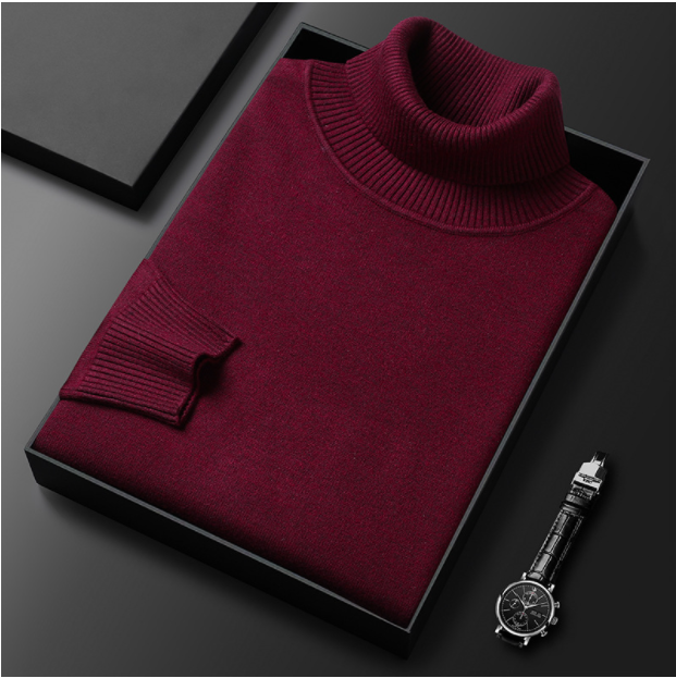 Vielseitiger Herren Rollkragenpullover, ein Muss für jede Wintergarderobe, warm & modern.