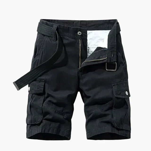 Marineblaue Herren Cargo-Shorts für Outdoor & Freizeit, bequem & lässig mit praktischen Taschen.