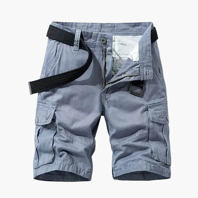 Khaki Herren Cargo-Shorts, ideal für Wanderungen & Alltag, vielseitig & strapazierfähig mit Taschen.