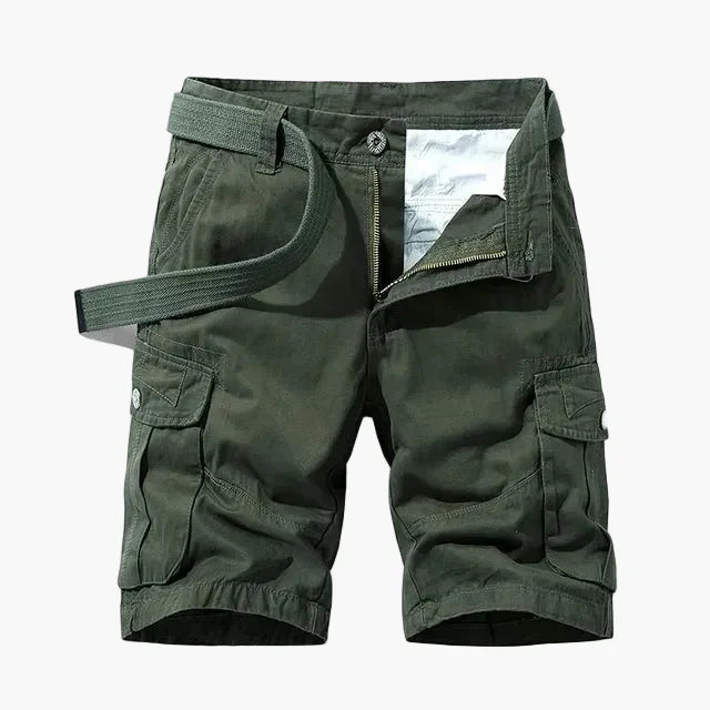 Bequeme Herren Cargo-Shorts mit praktischen Seitentaschen, ideal für Outdoor-Abenteuer & lässigen Stil.
