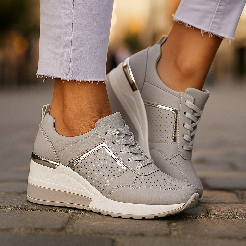 Modische Damen Sneakers, atmungsaktiv und leicht. Perfekte Alltagsschuhe für Komfort & Stil.