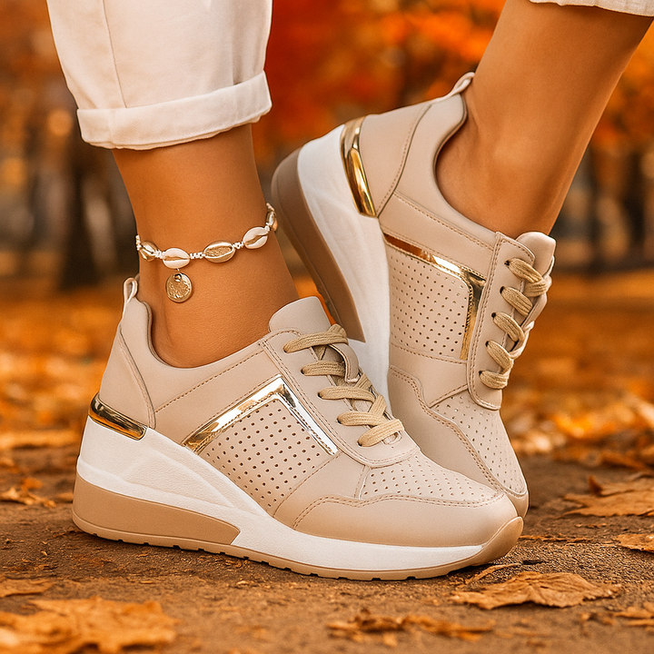 Damen Schnürschuhe, atmungsaktiv & super bequem. Rutschfeste Sohle für sicheren Halt im Alltag.