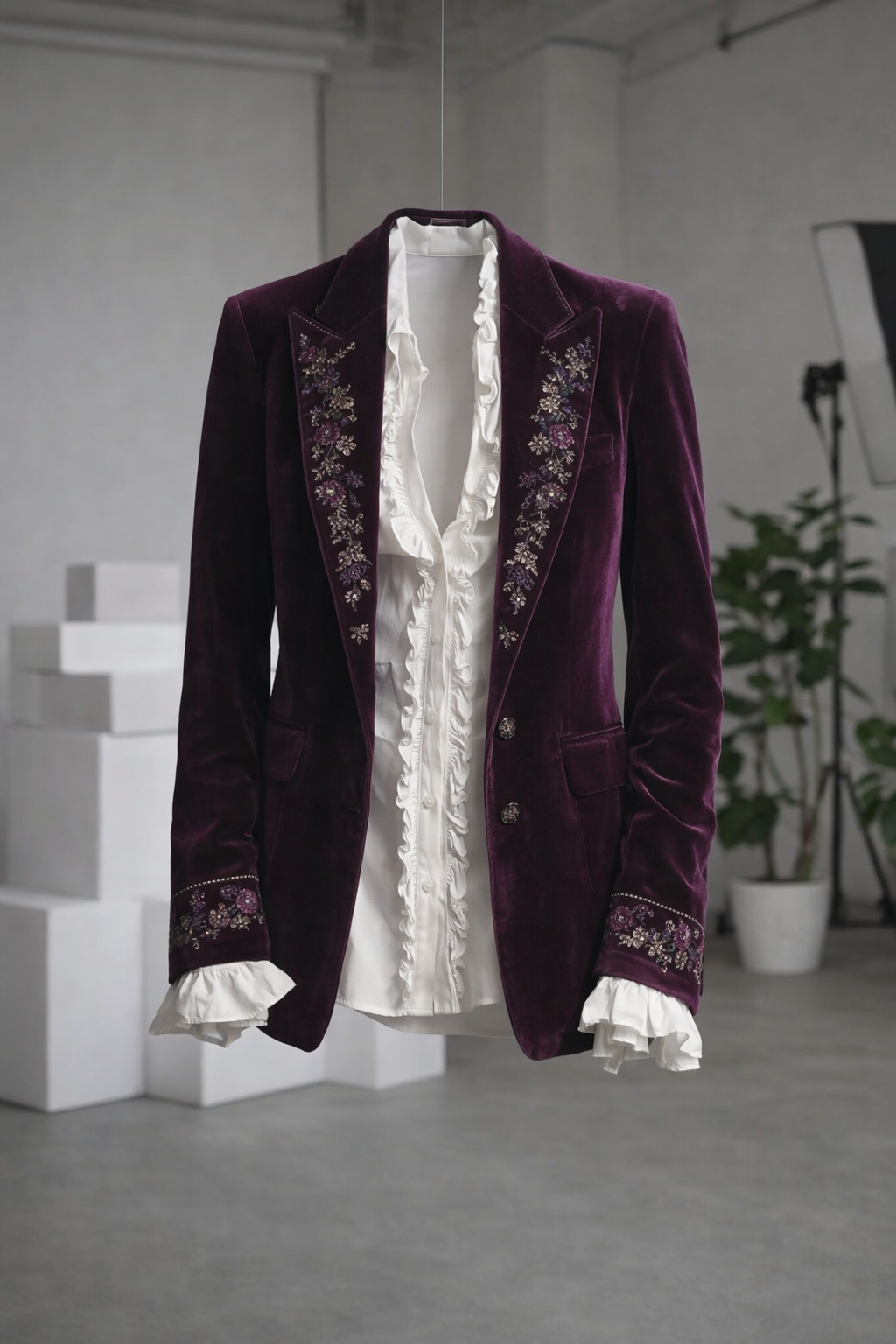 Modischer Damen Langarm Blazer in Braun. Eleganter, vielseitiger Blazer für Casual-Looks oder stilvolle Büromode.