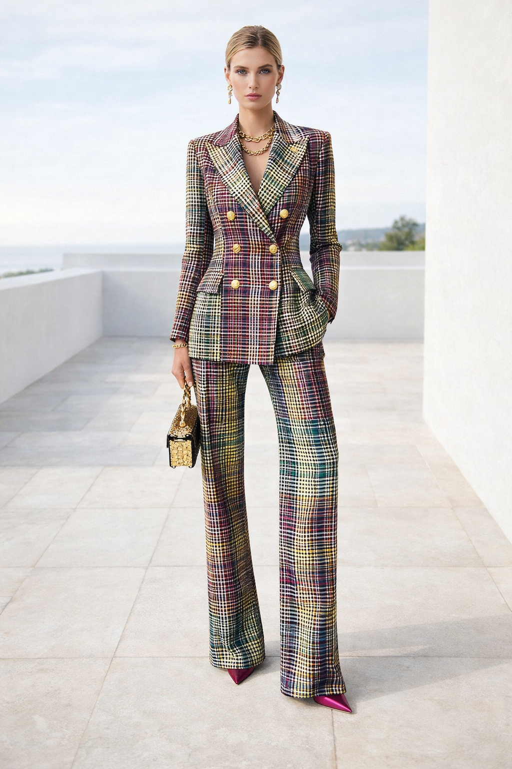 Damen Business Zweiteiler: Eleganter Blazer & Hose für stilvolle Büro-Outfits und professionelle Auftritte.