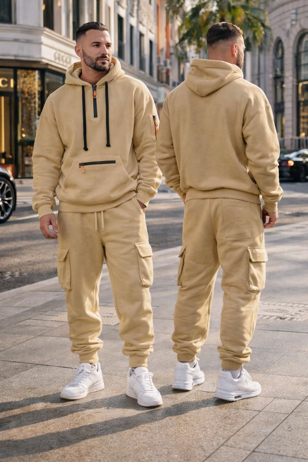 Herren Winter Jogginganzug: Sportliches Freizeit-Outfit mit Hoodie & Hose. Modern, warm & bequem für den Alltag.