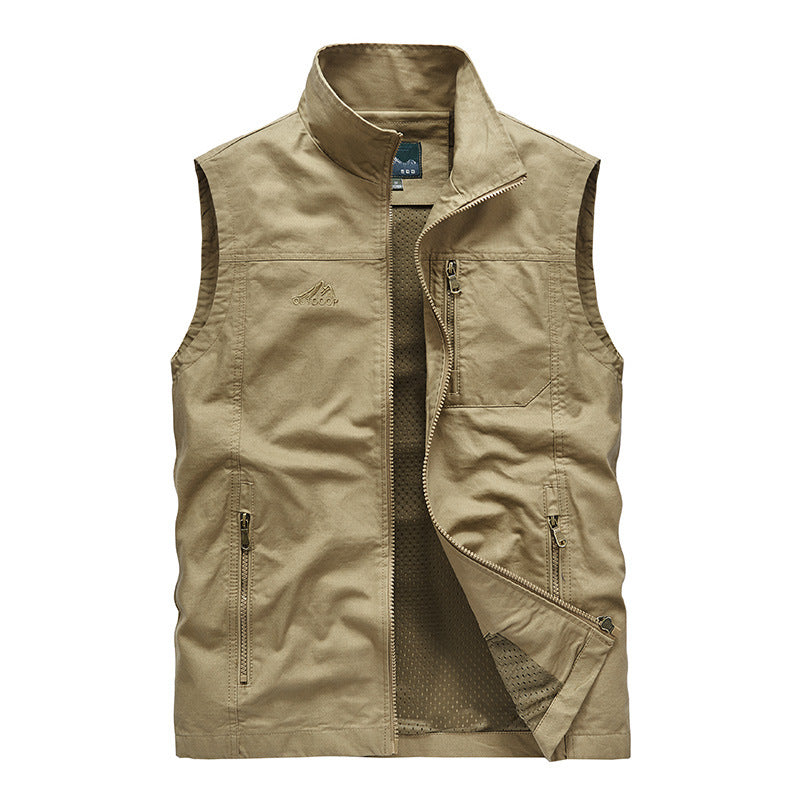 Praktische Herren Outdoorweste, windabweisend & atmungsaktiv, mit genügend Stauraum für unterwegs.