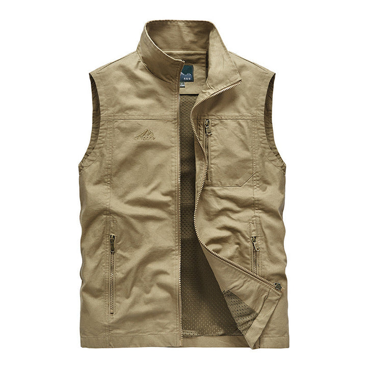 Praktische Herren Outdoorweste, windabweisend & atmungsaktiv, mit genügend Stauraum für unterwegs.