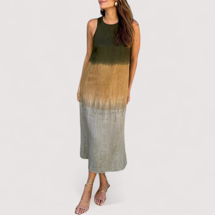 Damen Maxikleid mit lockerem Schnitt, atmungsaktiv und fließend für maximalen Komfort.