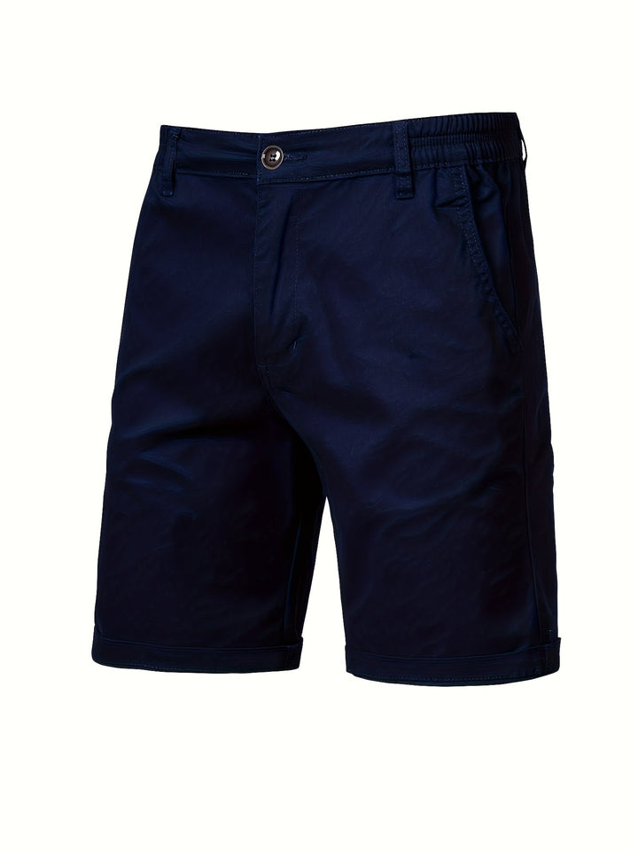 Bequeme Herren Sommershorts Regular Fit in Khaki, ideal für Casual-Outfits und Strandmode.