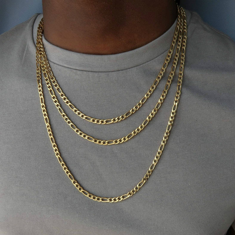 Lange Herren-Halskette aus robustem Edelstahl, ideal als stilvolles Accessoire für jeden Anlass. Zeitloser Männerschmuck.