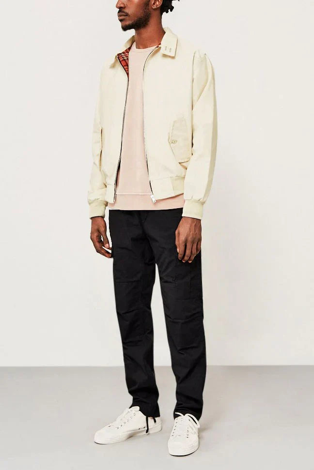 Elegante Herren Harrington-Jacke mit Rippbündchen & zwei Taschen, zeitloser Klassiker für jede Gelegenheit.