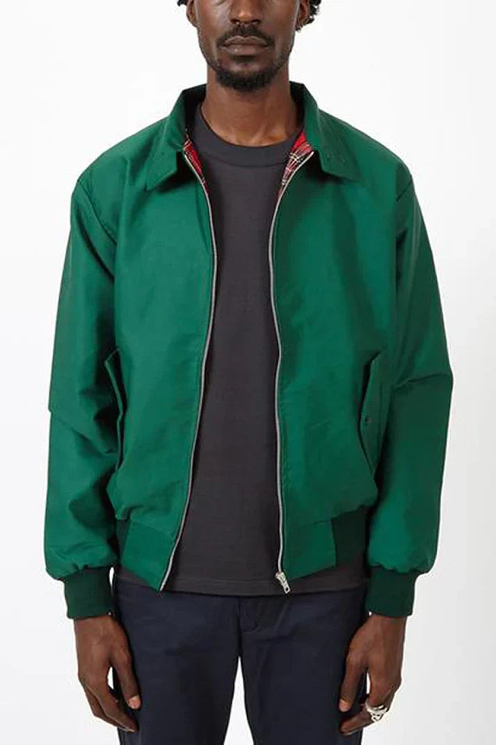 Herren Harrington-Jacke im Vintage-Stil, warme Übergangsjacke für kühle Herbsttage, bequeme Männerkleidung.