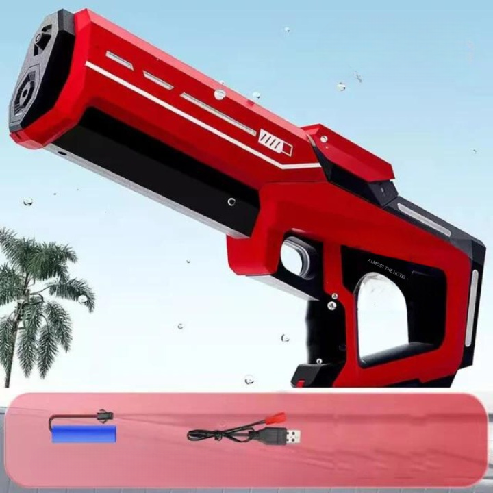 Tolles Geschenk für Kinder & Erwachsene: automatische Wasserpistole für Familien-Sommerspaß im Garten.