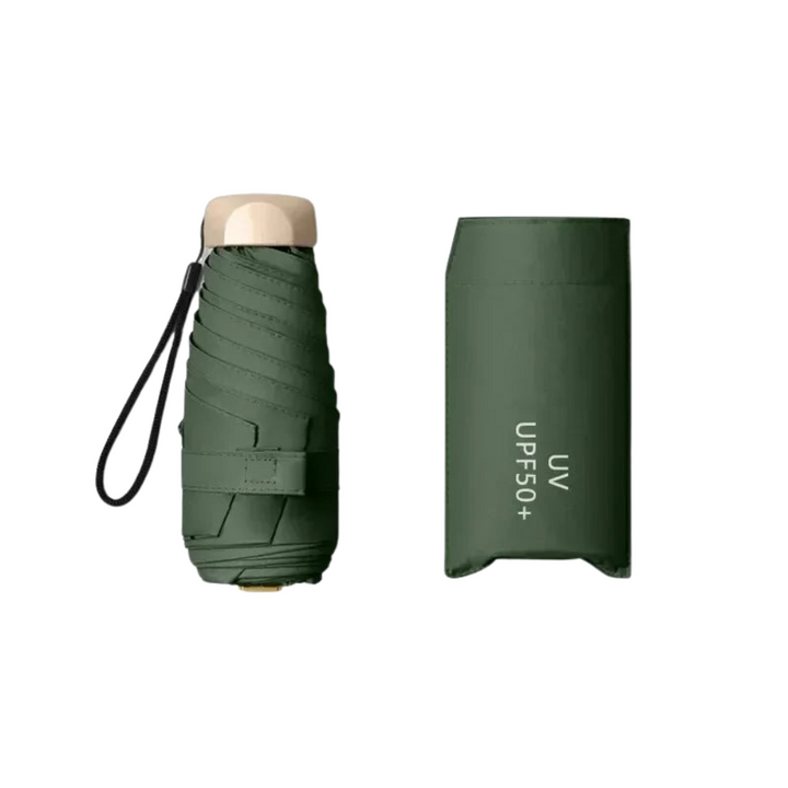 Kompakter Unisex Mini Taschenregenschirm, ideal für Handtaschen. Perfekter UV-Schutz & windbeständig.