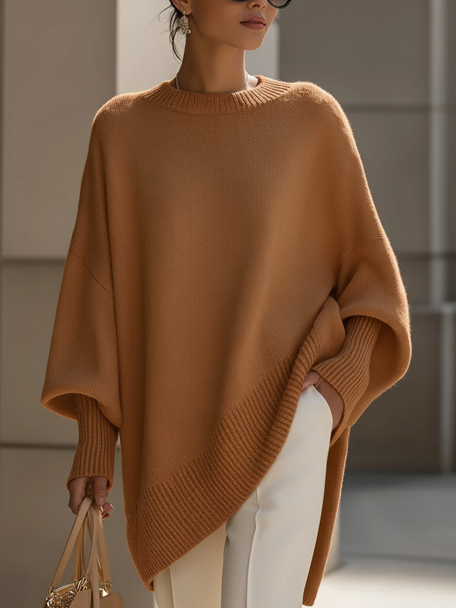Kuscheliger Damen Winterpullover in Strickoptik. Perfekte Herbstmode für Komfort & Stil.